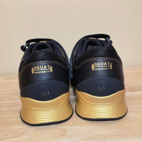 TYR L-1 Lifter Limited Edition Squat University Lifting Shoes Black Gold 12 - Picture 5 of 7